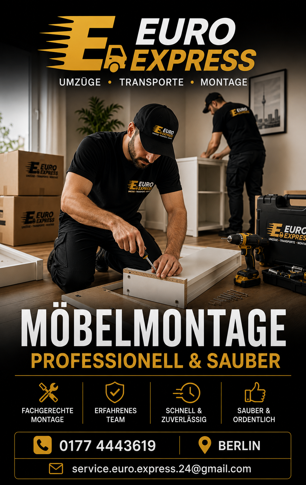 Professionelle Möbelmontage durch EURO EXPRESS